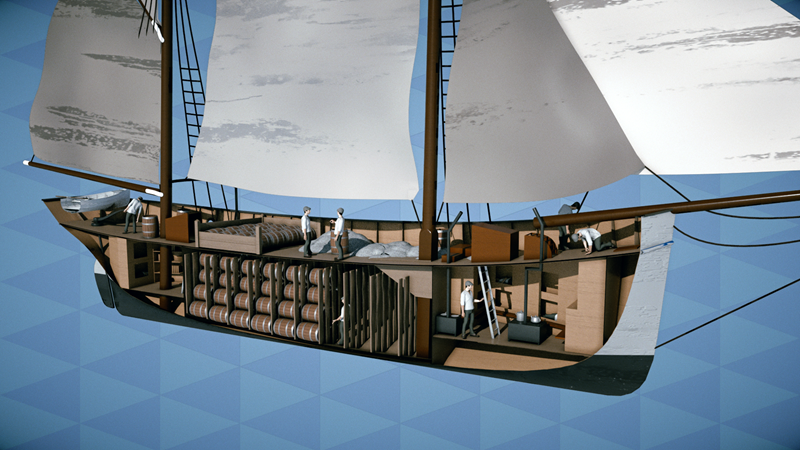 Beleef de Balder. Virtuele tewaterlating museumschip