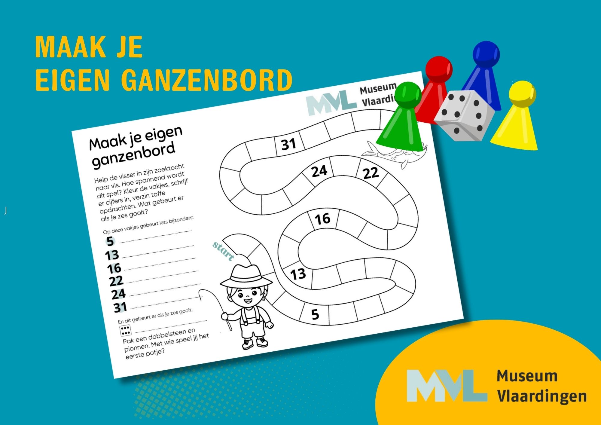 Maak je eigen ganzenbord