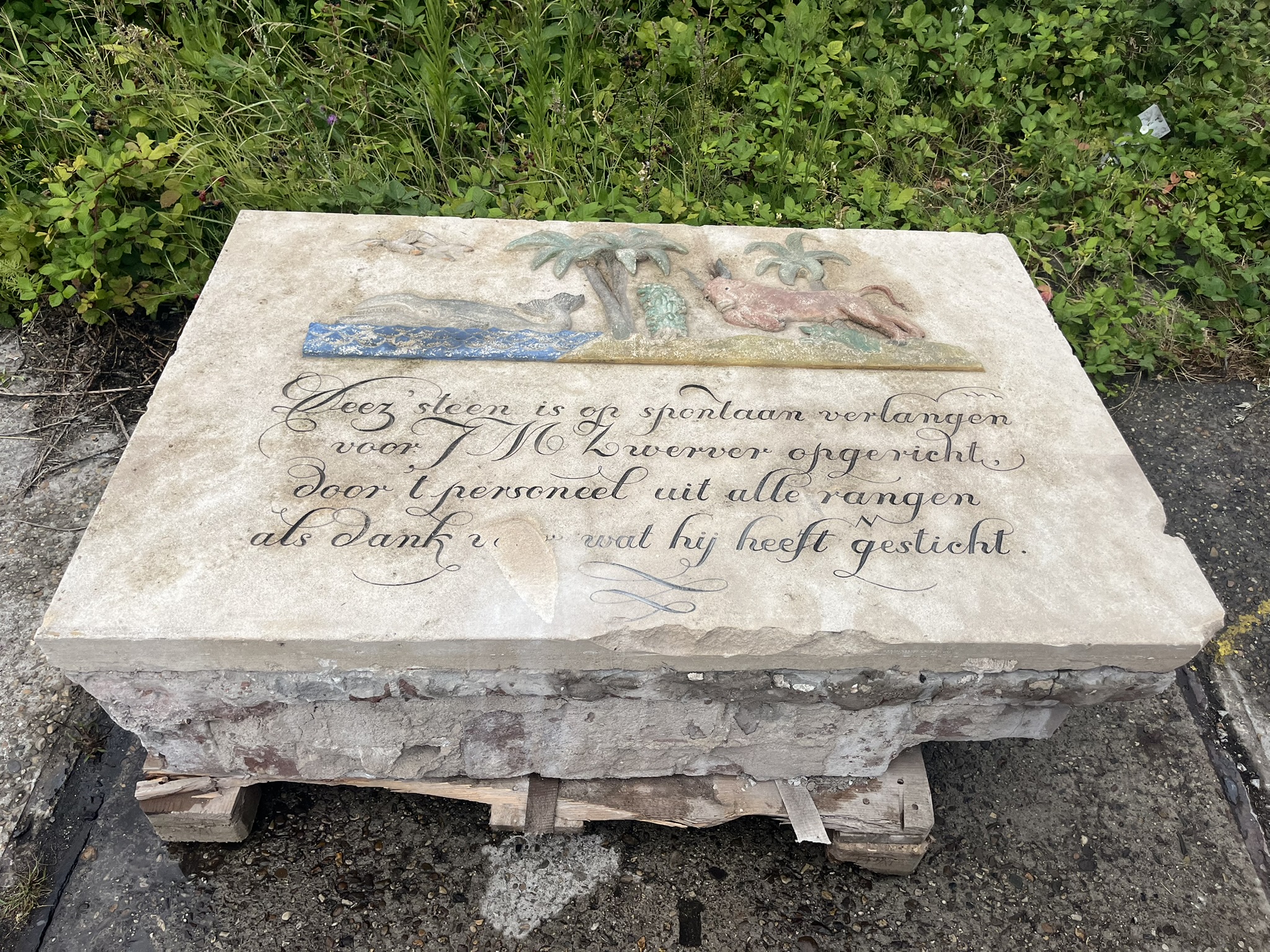 Help mee de historische ROMI-gedenksteen te redden