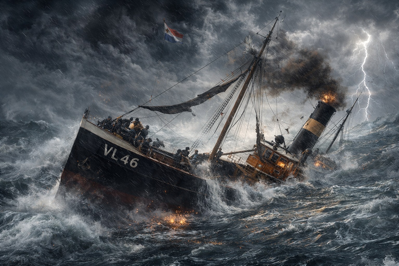 Herdenking van de ondergang van de VL46 Copernicus